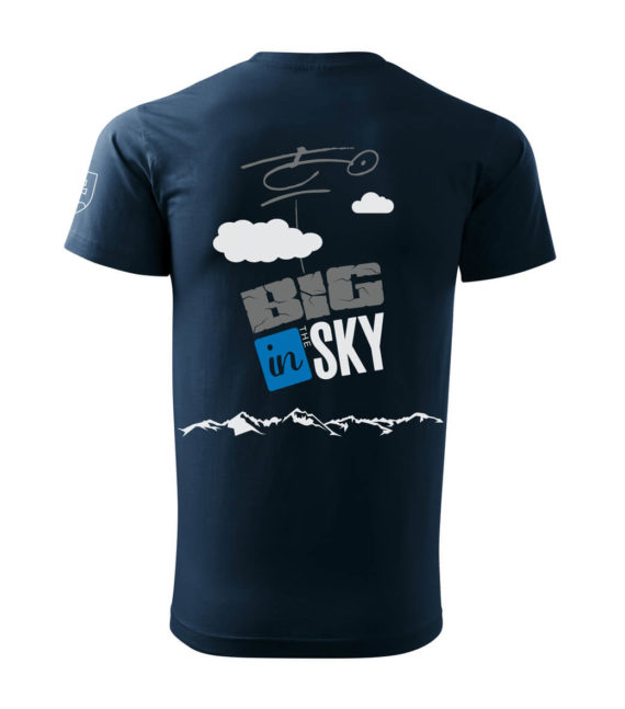 modré tričko big in the sky